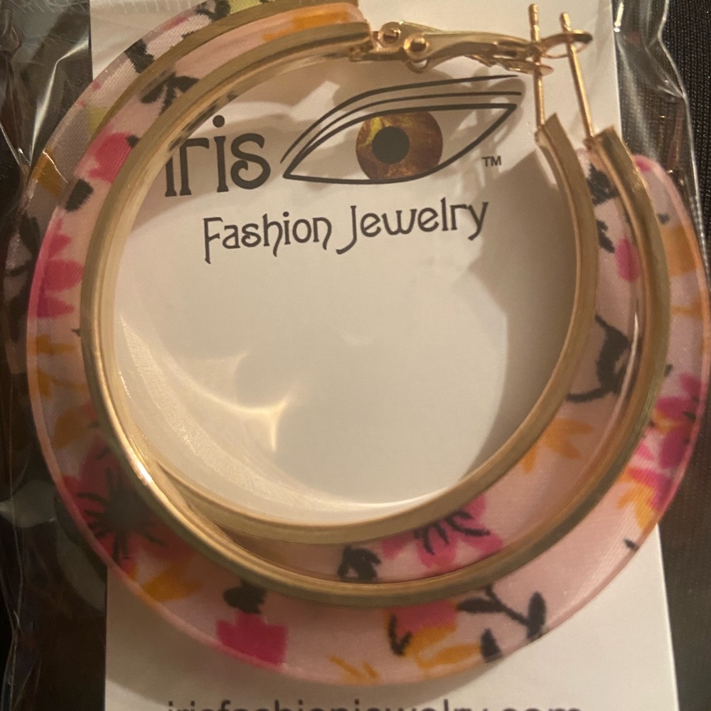 Gold Acrylic Earrings